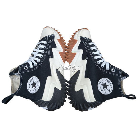 Converse Run Star Motion CX Platform High Top Black White Gum Sneaker Womens 8 - Picture 10 of 10